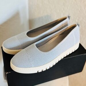 Vionic Uptown Knit Skimmer Flat, Comfort Cushioned Arch Support Size 11 Blue NWT